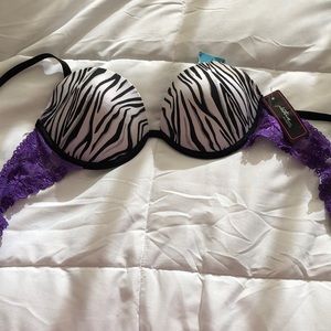 Zebra print bra